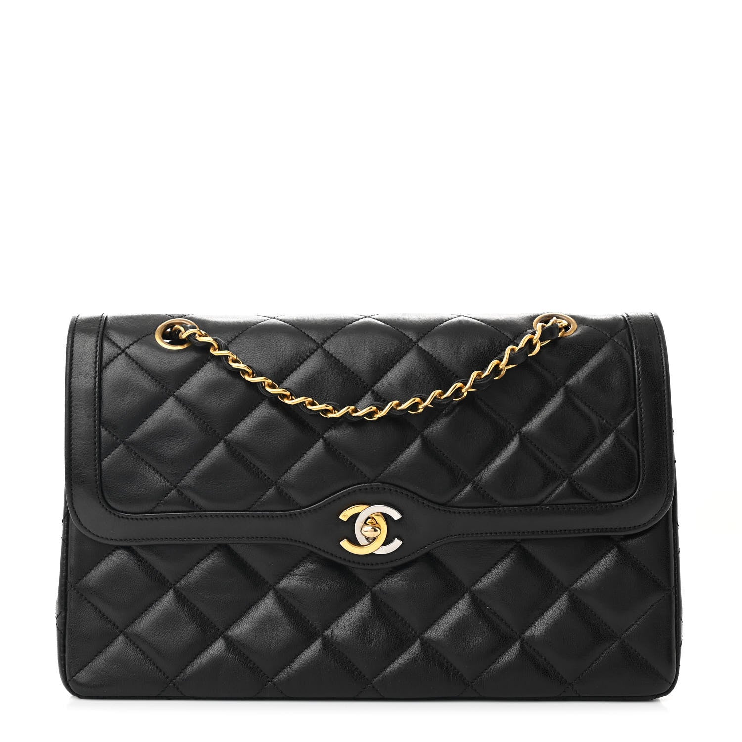 Chanel Lambskin Medium Double Flap Black 1 of 11