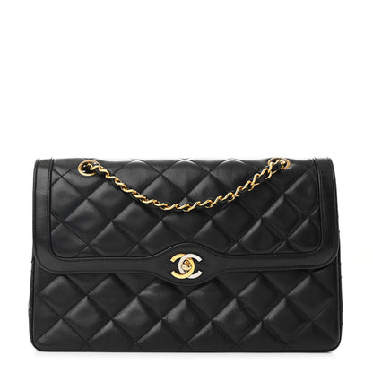 Chanel Lambskin Medium Double Flap Black 1 of 11