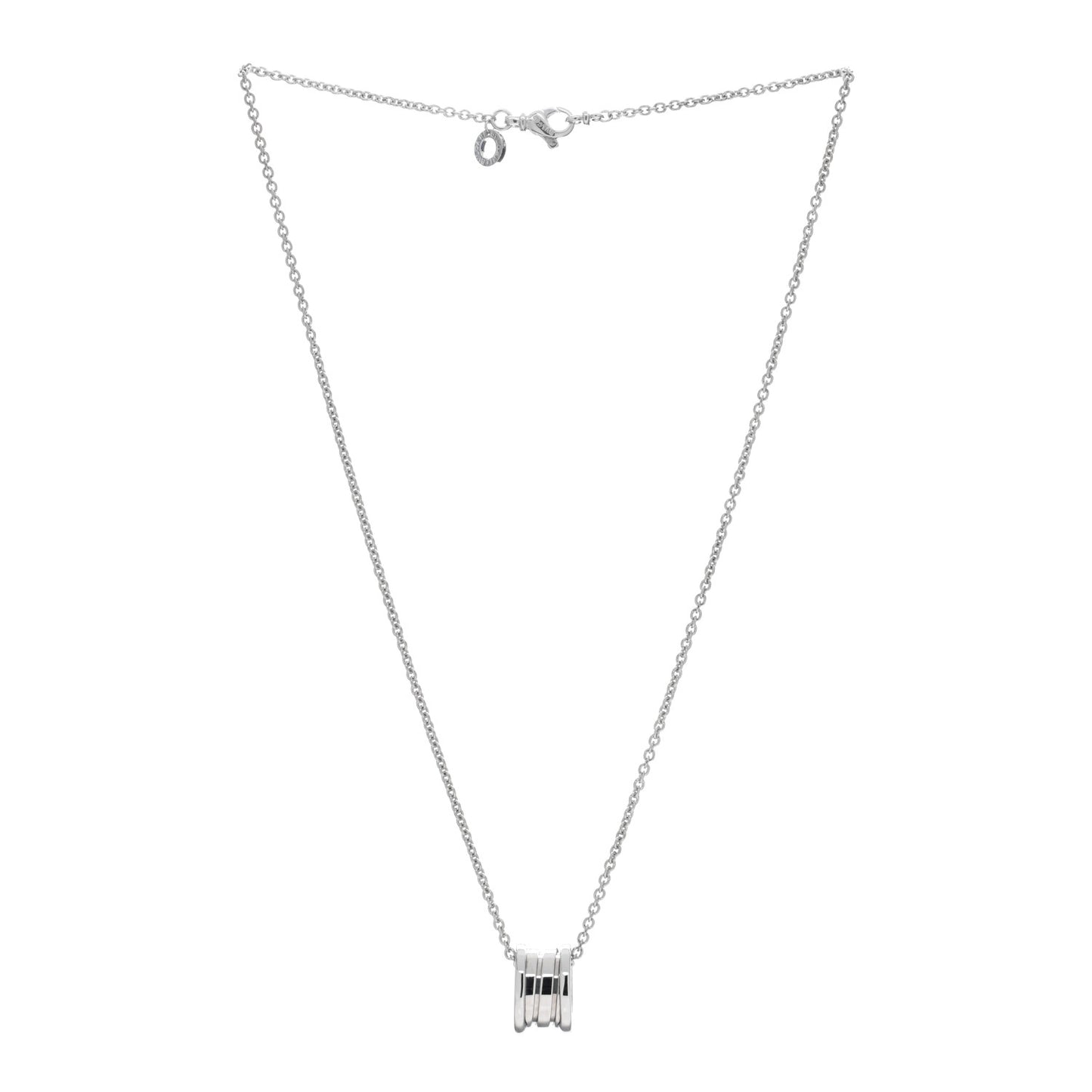 18K White Gold B.Zero1 Pendant Necklace