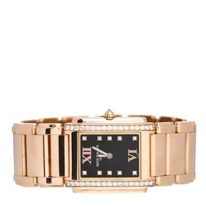 Patek Philippe 18K Rose Gold Diamond 25mm Twenty-4 Quartz Watch Black 4910/11 2 of 4