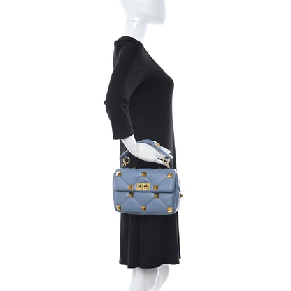 Valentino Garavani Nappa Medium Roman Stud Shoulder Bag Niagara 2 of 8