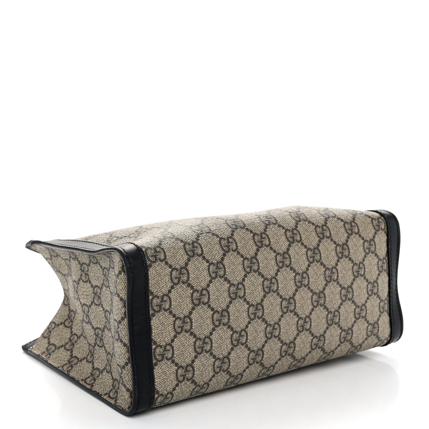 GG Supreme Monogram Small Padlock Tote Black