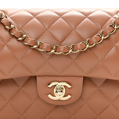 Chanel Lambskin Quilted Small Double Flap Brown 8 of 15