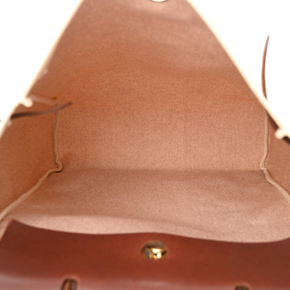 Hermes Toile Vache Calfskin Herbag 39 Natural Havane 6 of 17