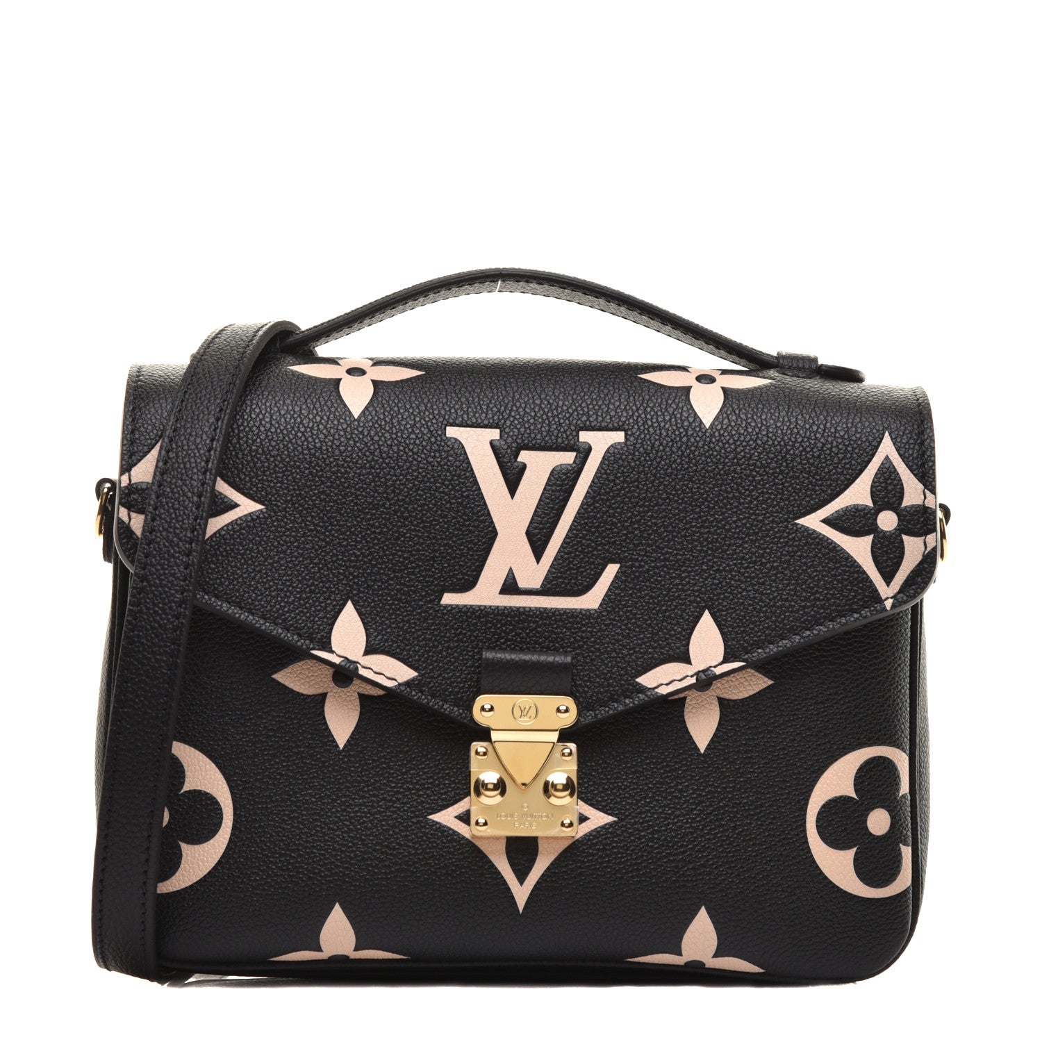 Louis Vuitton Empreinte Monogram Giant Pochette Metis Black Beige 1 of 9