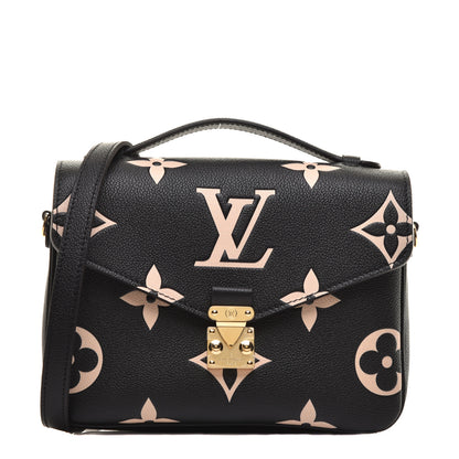 Louis Vuitton Empreinte Monogram Giant Pochette Metis Black Beige 1 of 9