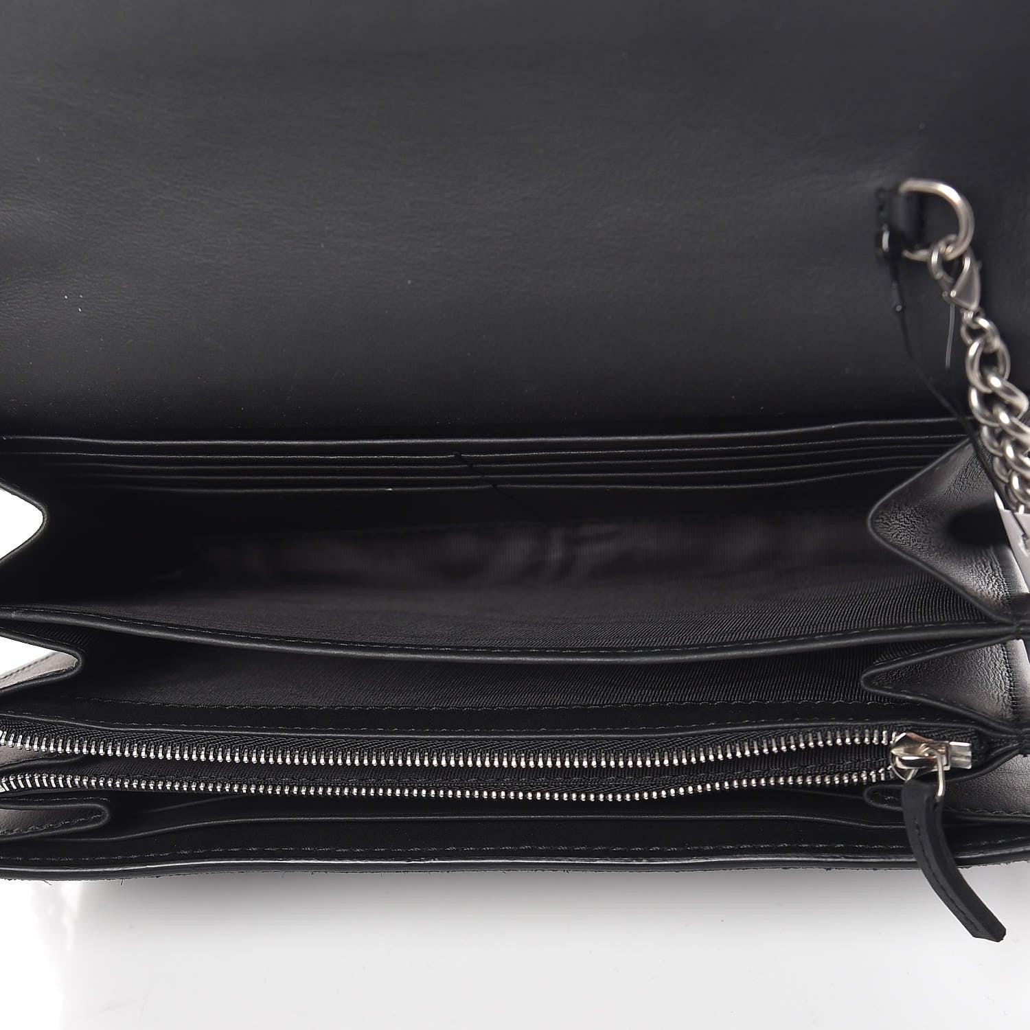 Gucci Suede Mini Dionysus Chain Wallet Black 7 of 12