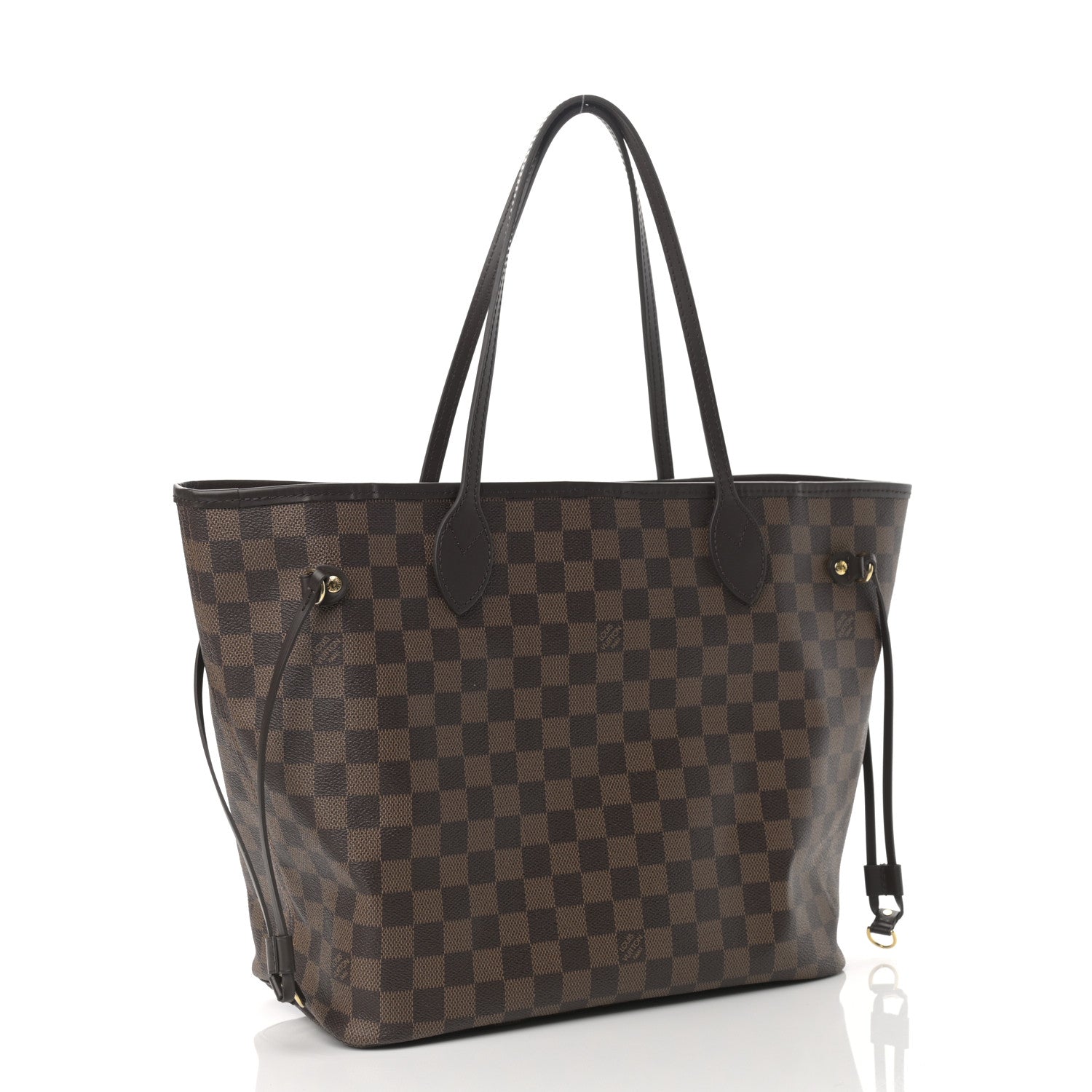 Louis Vuitton Damier Ebene Neo Neverfull MM Rose Ballerine 4 of 10