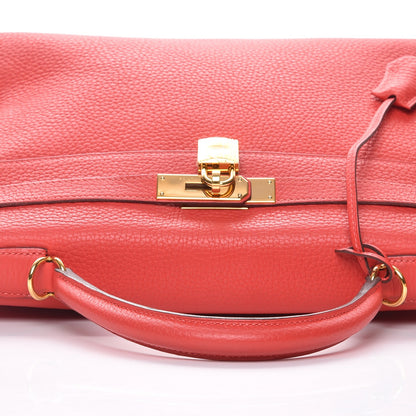 Hermes Taurillon Clemence Kelly Retourne 28 Rouge Pivoine 23 of 28
