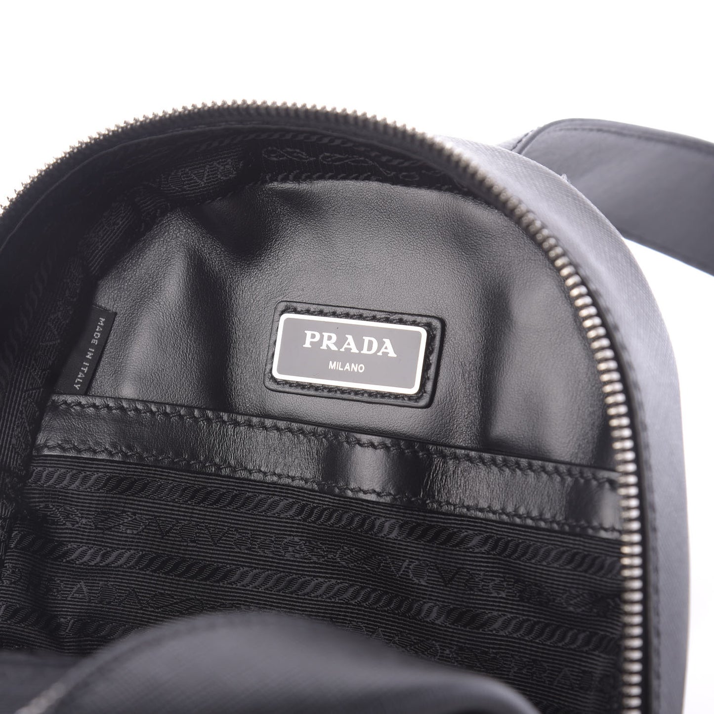 Saffiano Sling Backpack Black