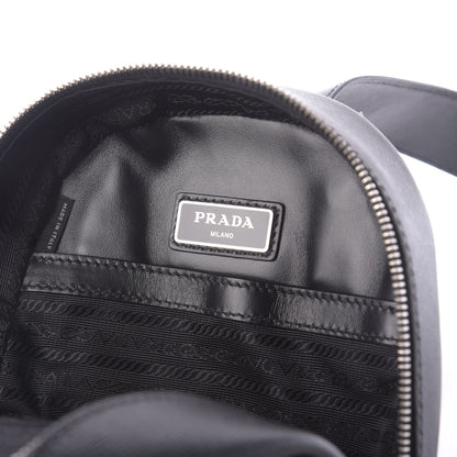 Prada Saffiano Sling Backpack Black 7 of 10