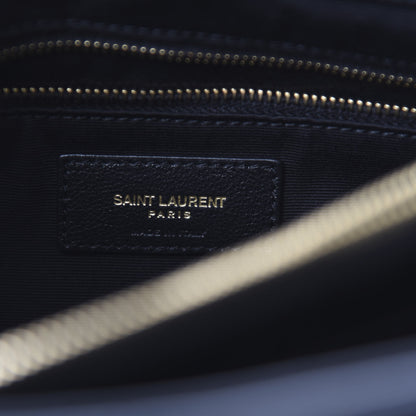Saint Laurent Calfskin Y Quilted Monogram Medium Loulou Chain Satchel Black 8 of 11