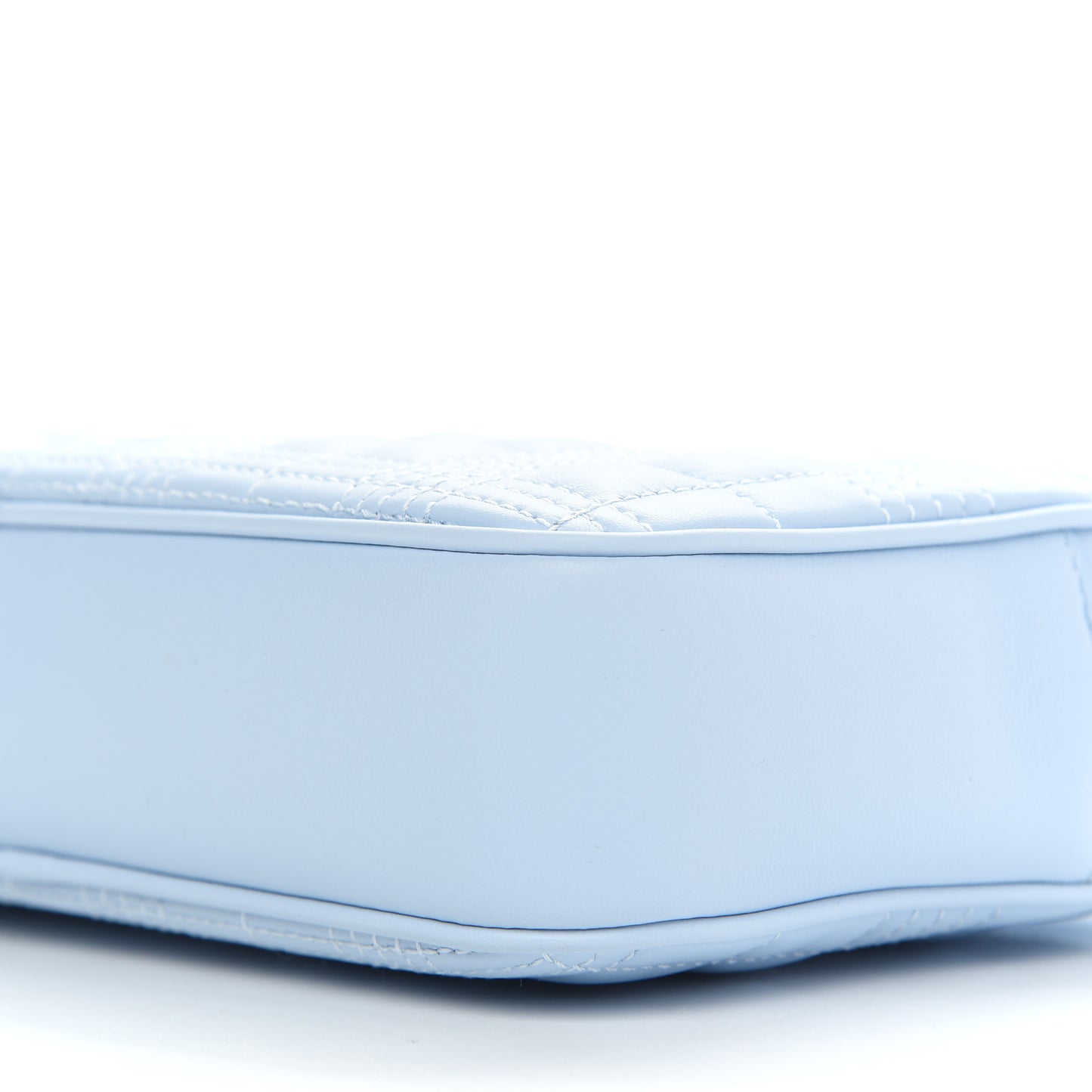 Lambskin Quilted Camera Bag Pale Blue