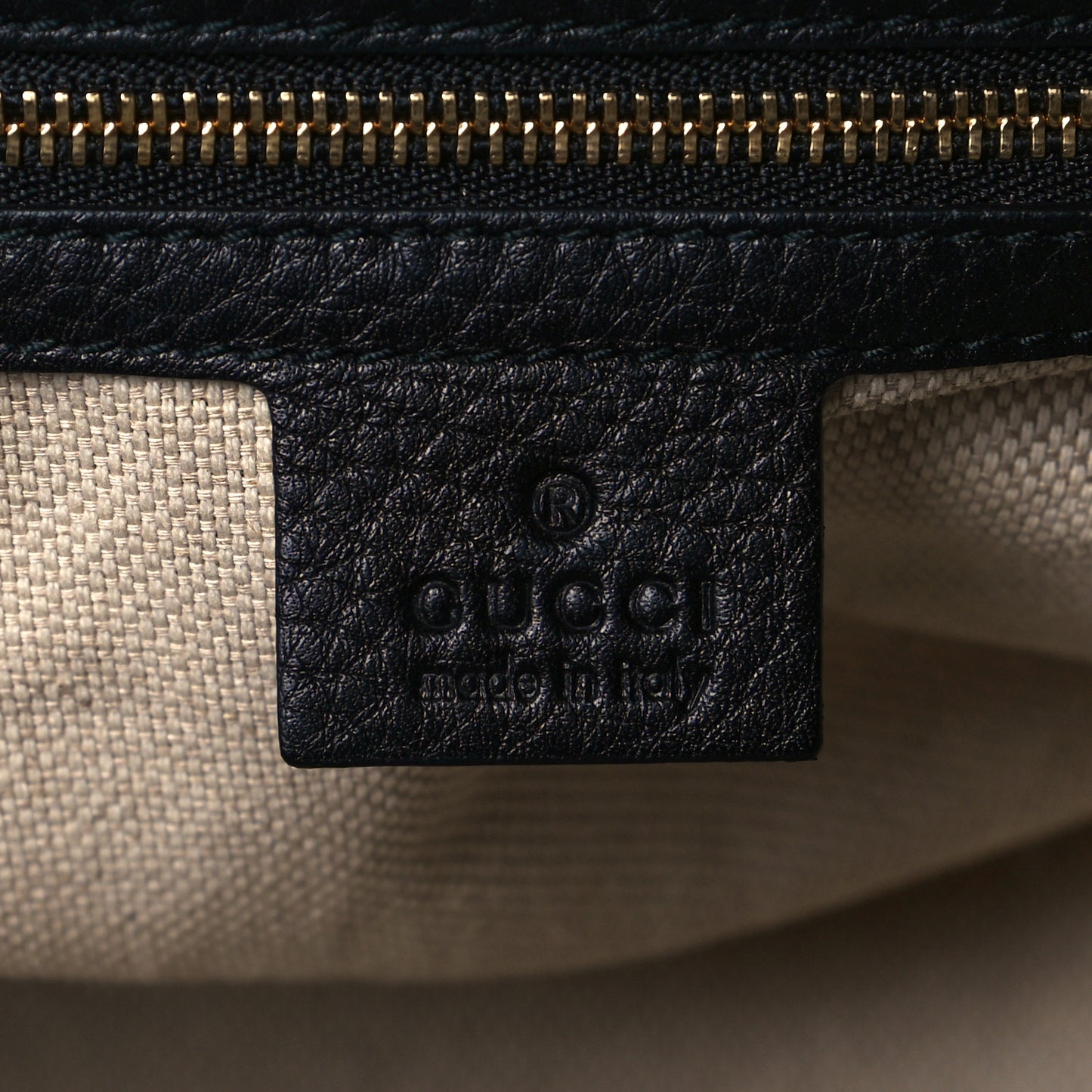 Pebbled Calfskin Small Soho Top Handle Bag Black