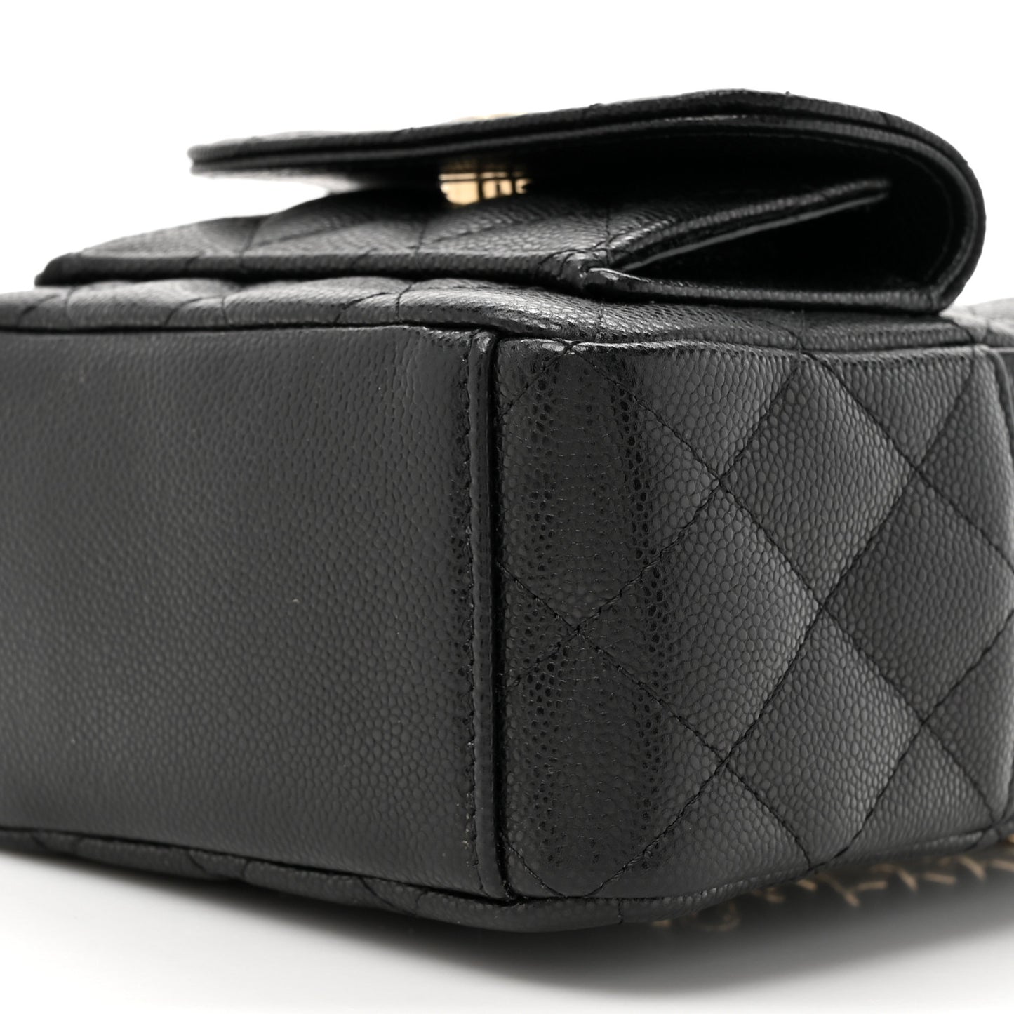 Caviar Quilted CC Mini Classic Backpack Black
