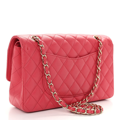Chanel Caviar Quilted Medium Double Flap Pink 3 of 10