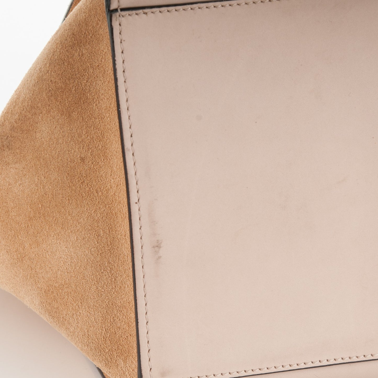 Smooth Calfskin Suede Medium Trapeze Dune