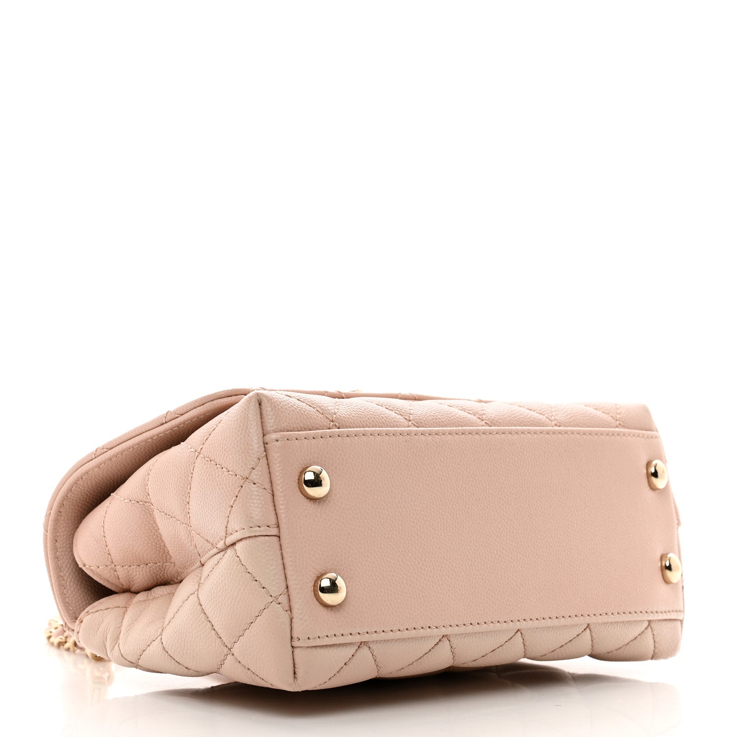 Chanel Caviar Quilted Extra Mini Coco Handle Flap Light Pink 4 of 13