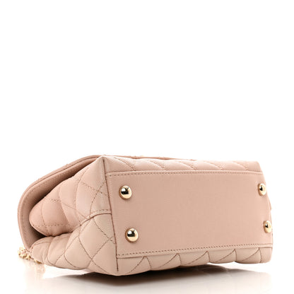 Chanel Caviar Quilted Extra Mini Coco Handle Flap Light Pink 4 of 13