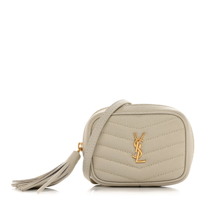 Saint Laurent Grain De Poudre Matelasse Monogram Baby Lou Camera Bag Crema Soft 1 of 11