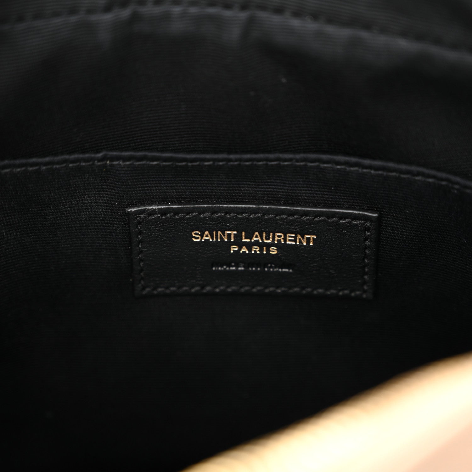 Saint Laurent Calfskin Matelasse Monogram Lou Camera Bag Dark Beige 6 of 12