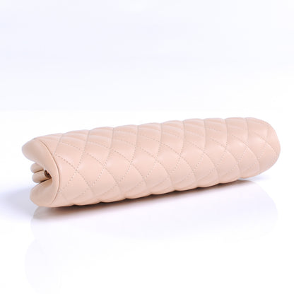 Chanel Lambskin Quilted Timeless Clutch Beige Clair 4 of 8