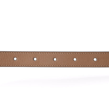 Gucci Moon Calfskin Double G 20mm Belt 75 30 Natural Tan 4 of 6