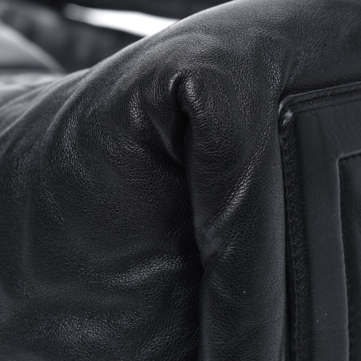 Nylon Quilted Medium Coco Cocoon Reversible Tote Black