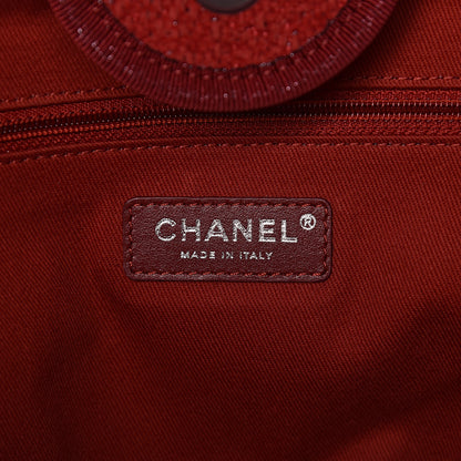 Chanel Lurex Boucle Medium Deauville Tote Red 7 of 11