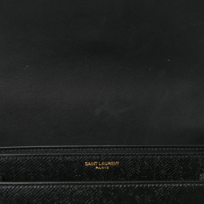 Saint Laurent Coated Bark Calfskin Medium Monogram Sunset Black 9 of 10