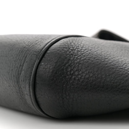 Salvatore Ferragamo Calfskin Gancini Lock Hobo Black 9 of 13