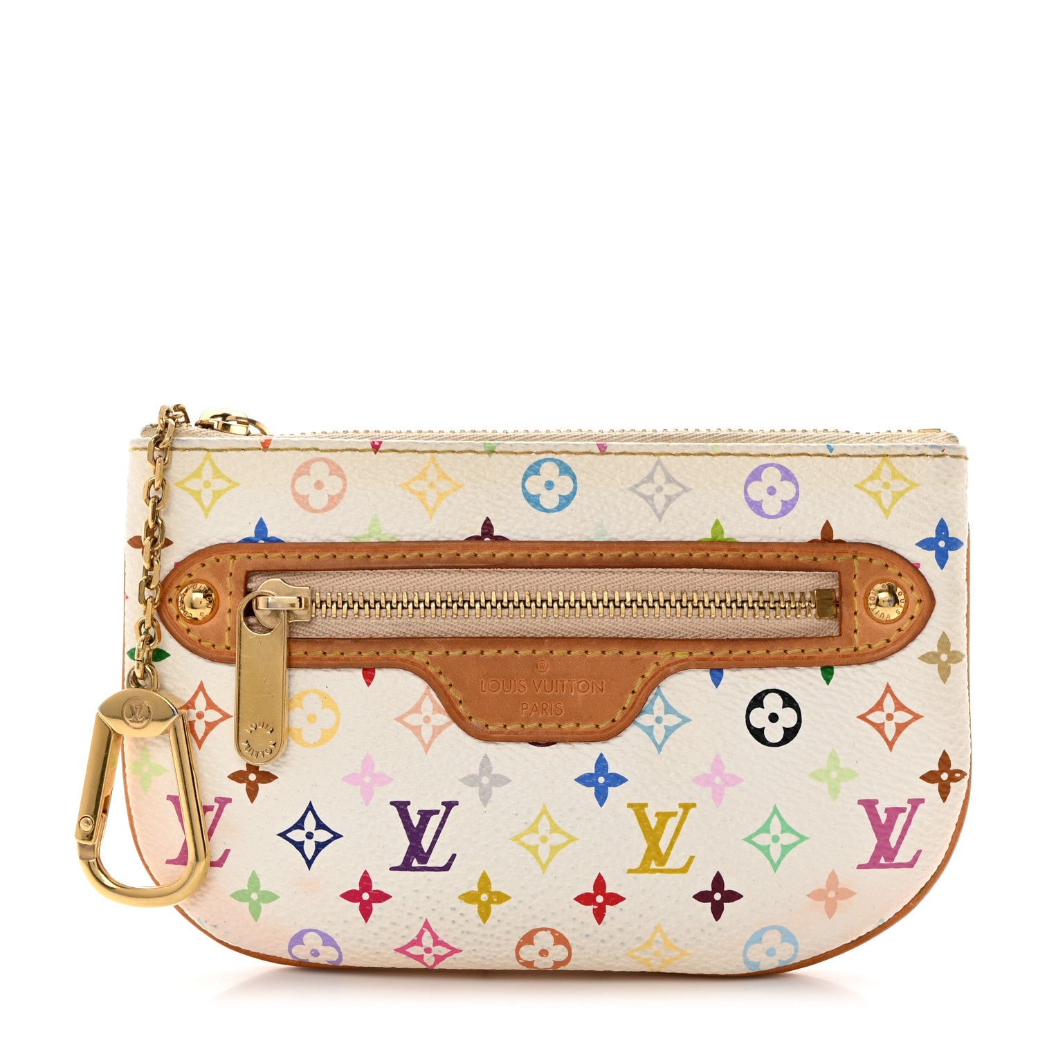 Louis Vuitton Monogram Multicolor Pochette Plate MM White 1 of 6