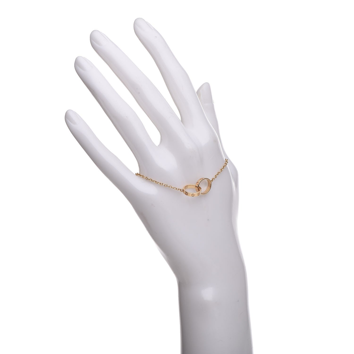 Cartier 18K Yellow Gold Interlocking LOVE Bracelet 2 of 6