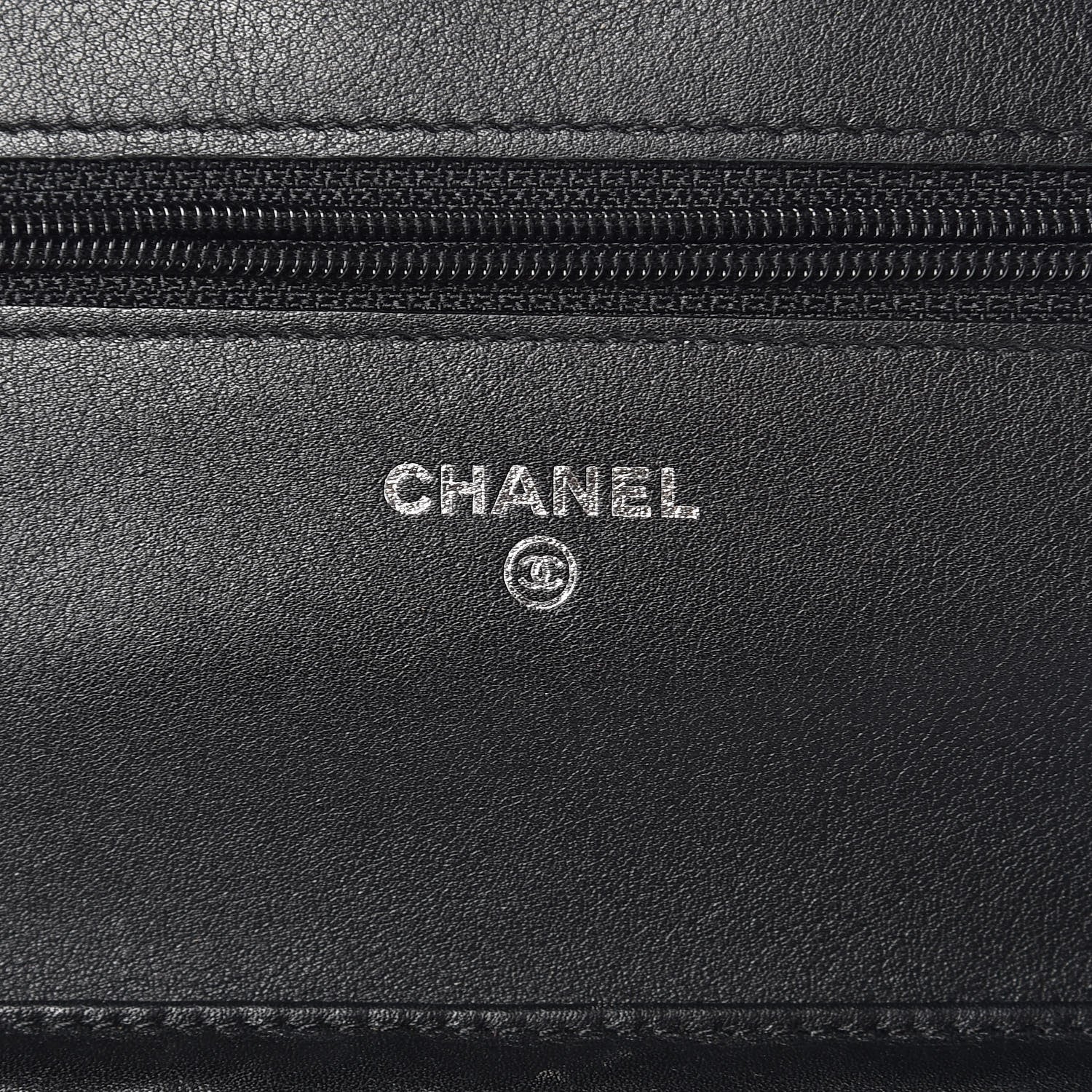 Chanel Caviar Timeless CC Wallet On Chain WOC Black 6 of 9