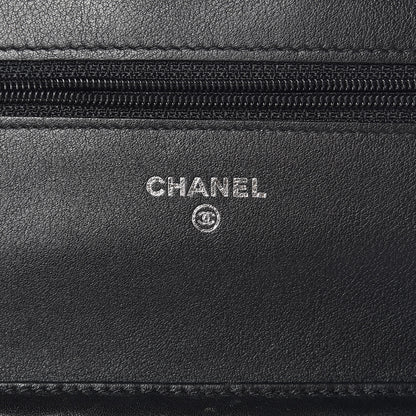 Chanel Caviar Timeless CC Wallet On Chain WOC Black 6 of 9