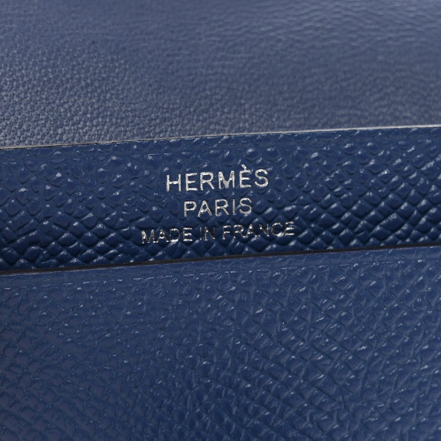 Hermes Epsom Bearn Card Holder Wallet Bleu Brighton 6 of 9