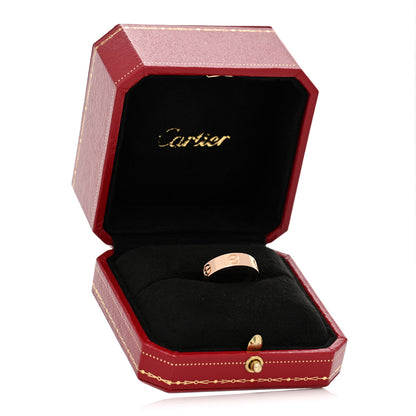 Cartier 18K Pink Gold 5.5mm LOVE Ring 56 7.5 5 of 5