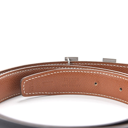 Hermes Box Epsom 24mm Mini Constance H Belt 80 Black Gold 3 of 5