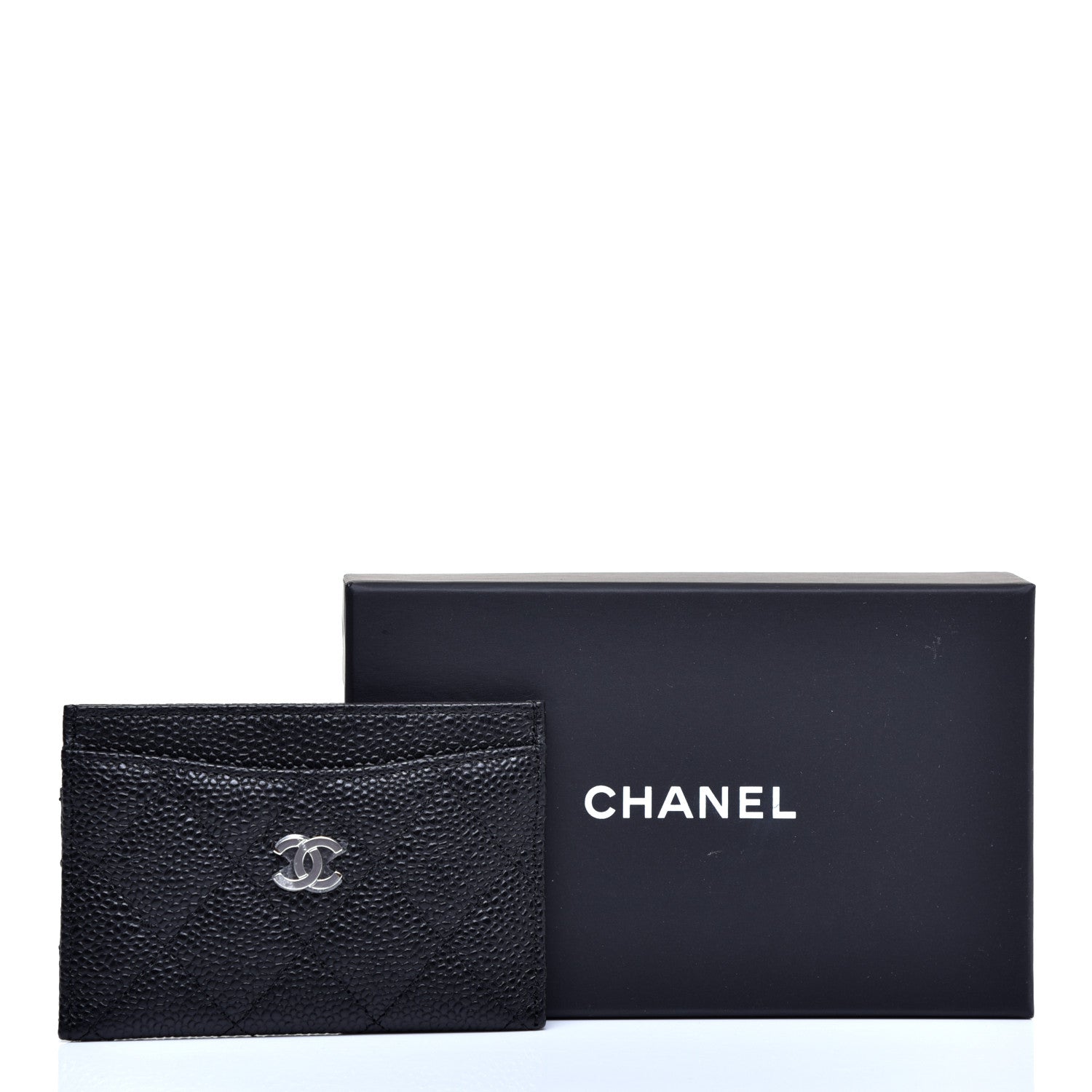 Chanel Caviar Quilted Card Holder Black 9 of 9