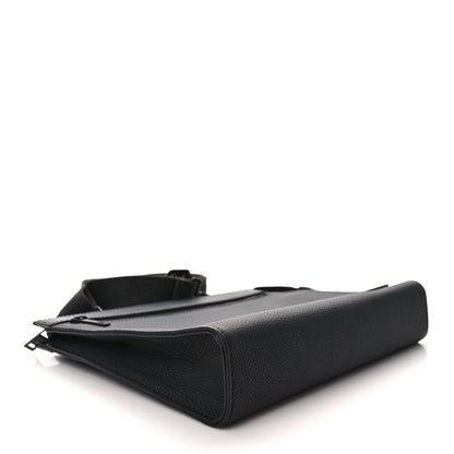 Louis Vuitton Calfskin Aerogram Messenger Black 4 of 8