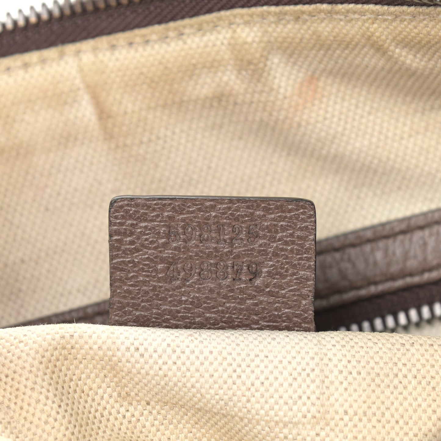 GG Supreme Monogram Web Small Ophidia Half Moon Hobo Brown