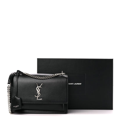 Saint Laurent Calfskin Medium Monogram Sunset Black 13 of 13