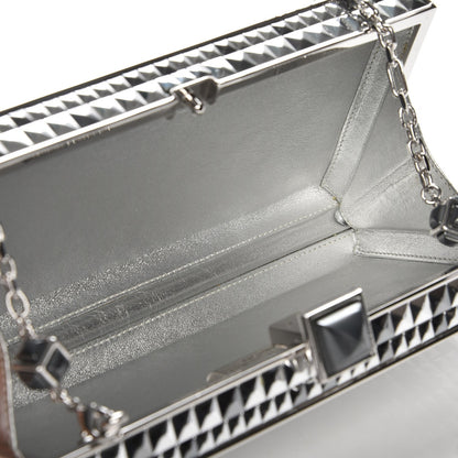 Judith Leiber Glass Clutch Silver 5 of 7