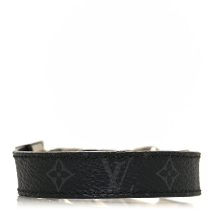 Louis Vuitton Monogram Cuban Link Bracelet M Silver Black 3 of 6