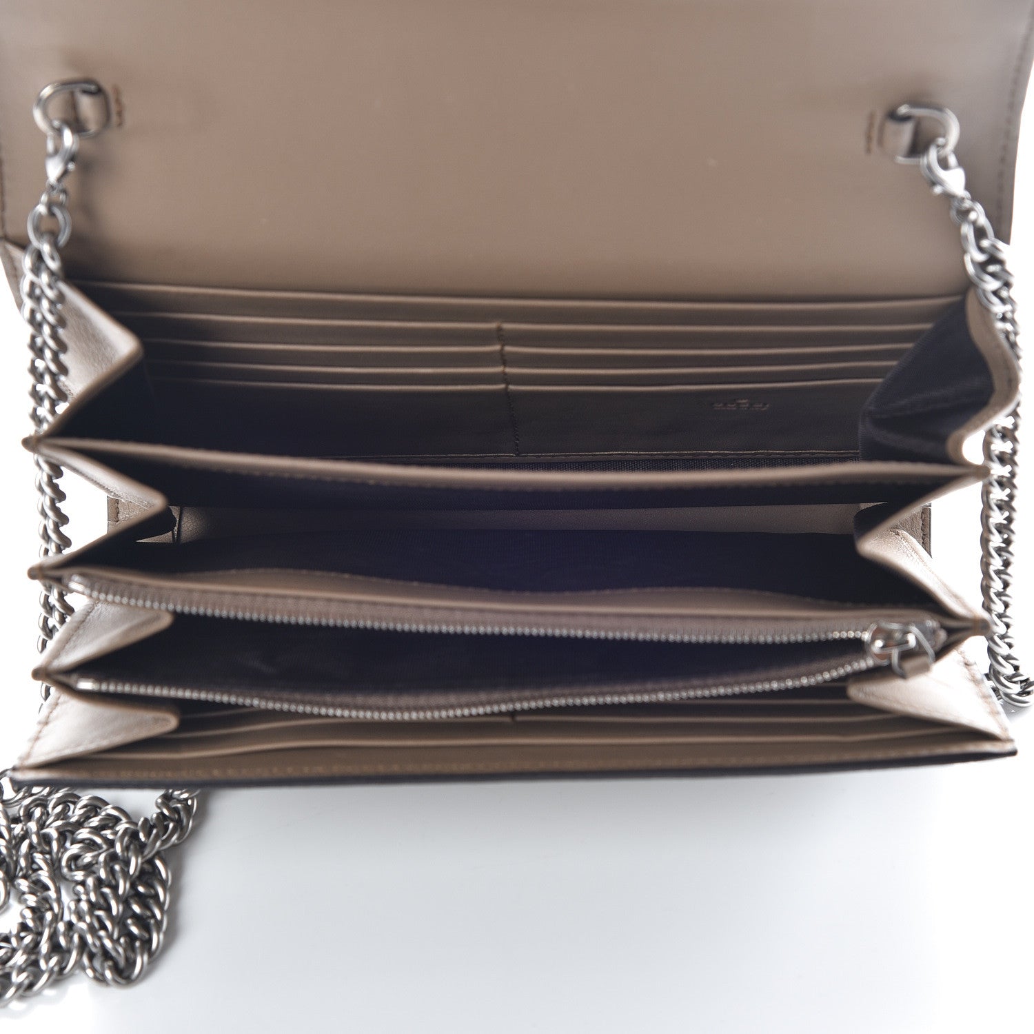 Gucci GG Supreme Monogram Mini Dionysus Chain Wallet Beige Taupe 5 of 9