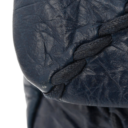 Chanel Calfskin Ultra Stitch Oversize Flap Navy 11 of 12