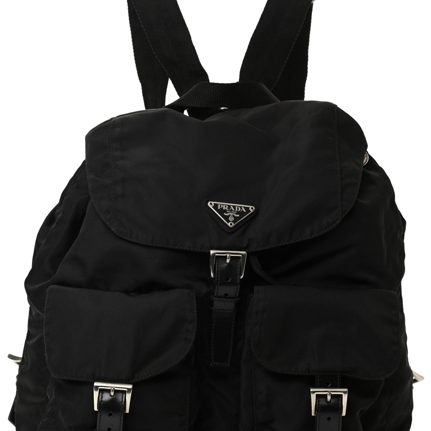 Nylon Vela Medium Backpack Black