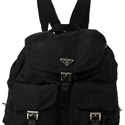Prada Nylon Vela Medium Backpack Black 7 of 11
