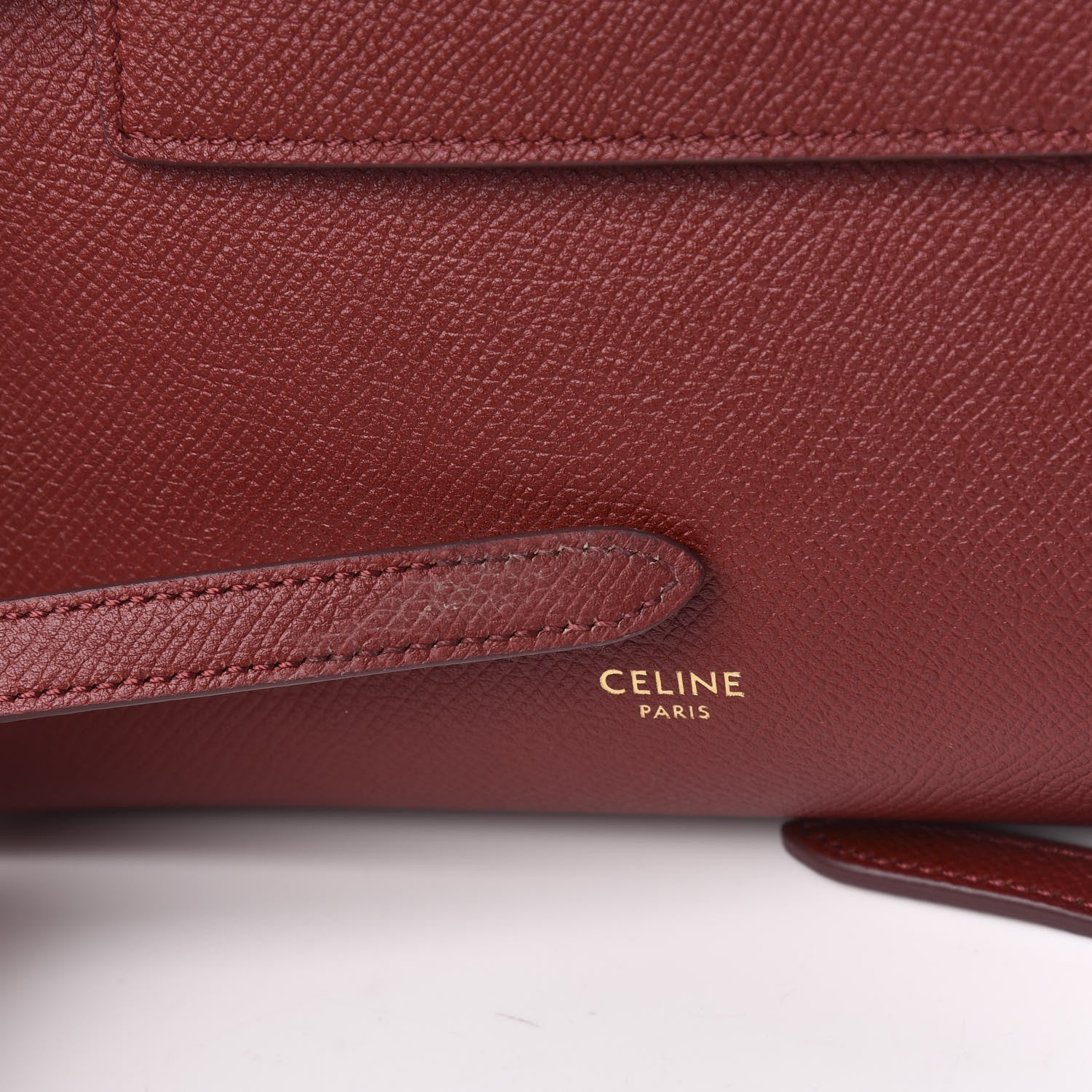 Celine Grained Calfskin Nano Belt Bag Ruby 10 of 10