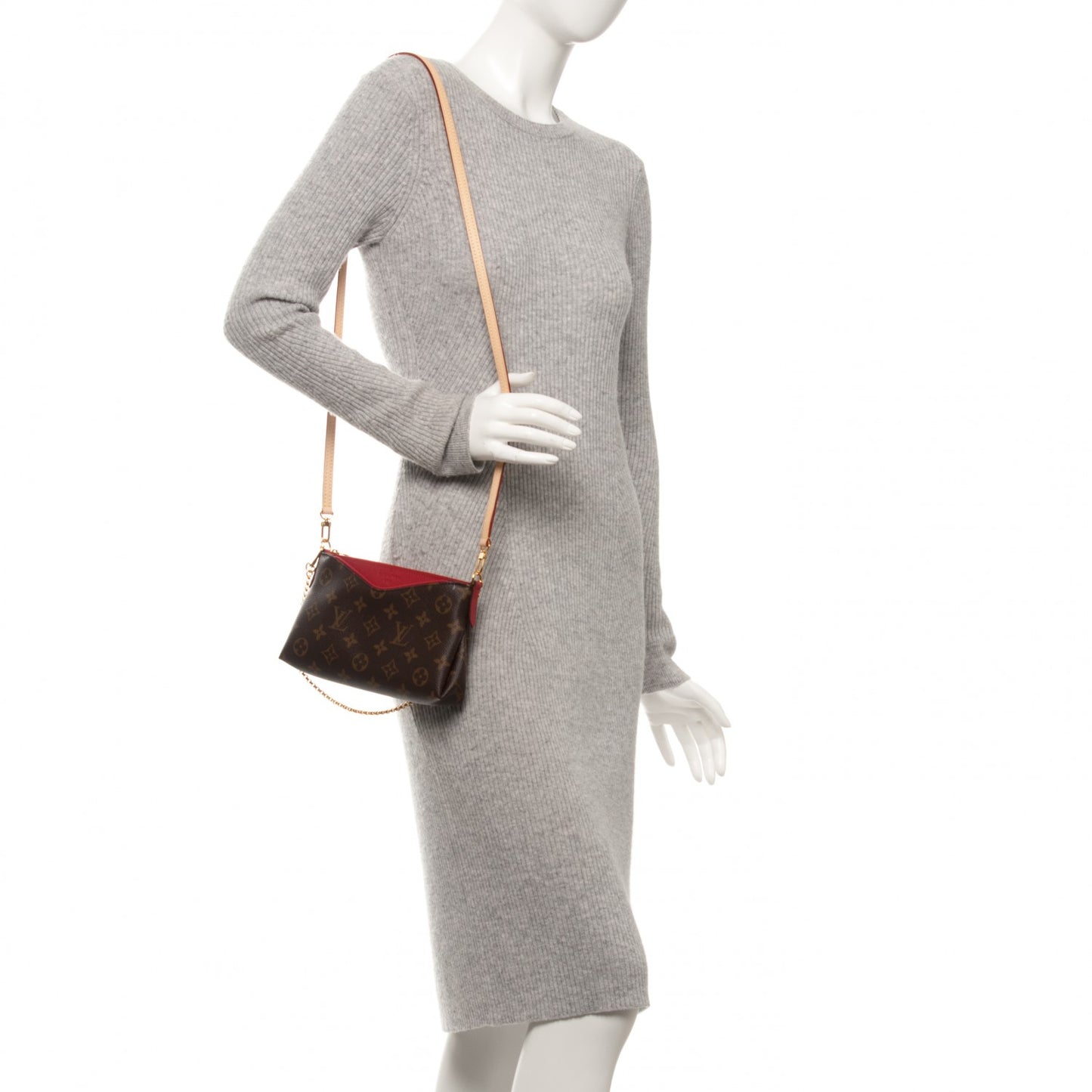 Monogram Pallas Clutch Cherry